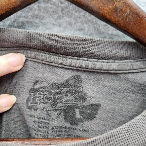 Fox Racing Graphic Logo T-Shirt Gray Short Sleeve Crew Neck 100% Cotton Men’s L - Picture 3 of 4